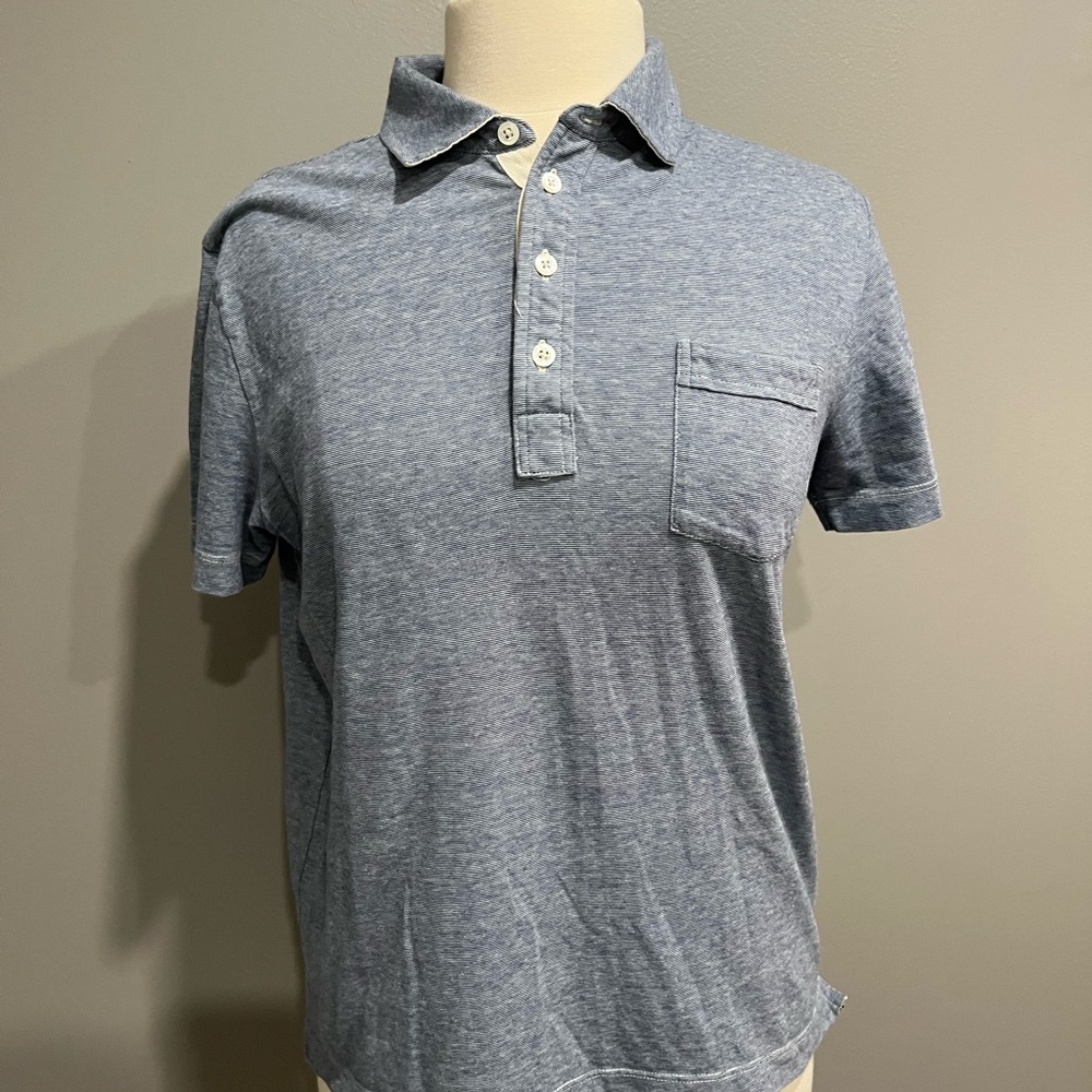 Billy Reid 100% cotton button up collared golf‎ polo shirt